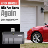 Anderic Substitute Kit for Linear 3083 Multi-Code 2-button 300 Mhz keychain Garage Door Opener Remote Control [RR850LM]
