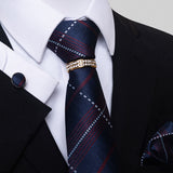 Multi Colored Striped Floral Mens Tie