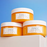 Sinoz Gold Aura Body Scrub - Exfoliating Sea Salt Scrub for Smooth, Moisturizing Skin - Natural Oils & Vitamin E