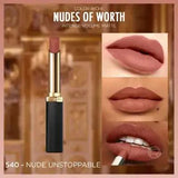 Loreal Paris Color Riche Intense Volume Matte Lipstick - Le Nude Unstoppable - Long Lasting Nude Matte Volumizing Lipstick