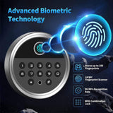 57" Heavy-Duty Anti-Theft Fireproof Biometric Gun Rifle Pistol Safe For Home, 11-12 Guns (SAK53816)