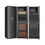 57" Heavy-Duty Anti-Theft Fireproof Biometric Gun Rifle Pistol Safe For Home, 11-12 Guns (SAK53816)