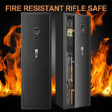 57" Heavy-Duty Anti-Theft Fireproof Biometric Gun Rifle Pistol Safe For Home, 11-12 Guns (SAK53816)