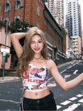 Womens Backless Form-fitting Halter Top