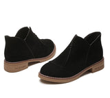 British wind matte low help Martin boots female thick with short boots