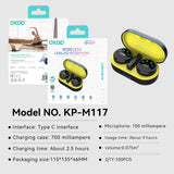KP-M117 Best-Selling Wireless Lavalier Microphone New Model For Vlogs Livestreaming And Short-Video Recording Features Digital Display In Stock