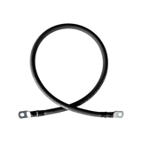 8 Gauge (AWG) Black and Red Pure Copper Battery Cable Wire with Lug Connector Ring Terminals