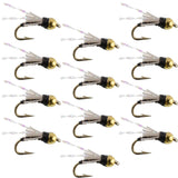 Beadhead Black 3 Dollar Dip Serendipity Nymph - 1 Dozen Flies Size 16