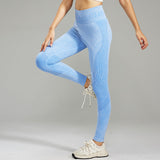 Womens Sand-Washed Quick-Dry Butt-Lifting Tight Fitness Pants Peach-Butt Yoga Pants
