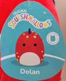 Squishmallows Dolan Red Dino with Spots 11 Plush Stuffed Animal Toy