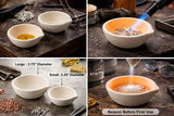 2400 Gram Ceramic Alumina Crucible Dish Cup Melting Casting Refining Gold Silver