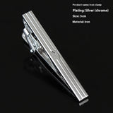 Men's Formal Wear Business Silver Simple Fashion Short Tie Clip