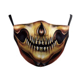 Digital Printing Wansheng Ghost Face Skull Double-layer Dust Mask