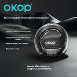 KP-207 Best-selling OWS Bluetooth Ear-hook Headphones Sports Model With Digital Display Noise Cancellation And Long Battery Life In Stock Now