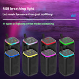 KP-562 Portable Mini Bluetooth Speaker Dual-Magnet Subwoofer RGB Lighting Wireless TF Card Support Hot-Selling Cross-Border Item