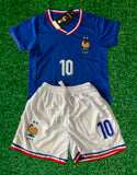 Kylian Mbappe Kids France Soccer Jersey Set Football Youth & Toddler Sizes