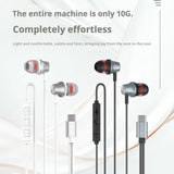 KP-236 Best-selling In-Ear Wired Headphones USB-C Universal For Phones PCs Heavy Bass High Audio Quality In-Line Controls In Stock