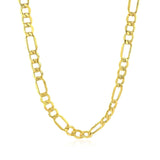 5.4mm 10k Yellow Gold Lite Figaro Chain