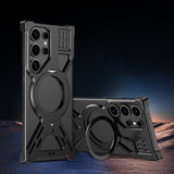 Rotating-stand Heat-dissipating Metal Drop-proof Phone Case