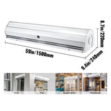 59" Heavy Duty Commercial Indoor Air Door Curtain, 965/1113CFM (98421603)