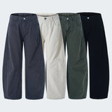 Men's American-style Retro Silhouette Cutaway Wide-Leg Pants