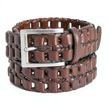 Perry Ellis Mens Link-Braid Belt, Size Large