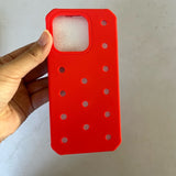 Suitable For 11 16Plus Hole DIY Shoe Buckle Pattern Silicone Phone Case
