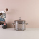 Love-shaped Borosilicate Glass Pot Safe For Direct Flame And High Temperatures