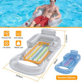 59in Inflatable Pool Float Raft with Headrest Armrest Cupholder