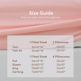 Kasentex Lightweight Sheet Set Twin/Full/Queen/King - Breathable Deep Pocket Bed Sheets with Pillowcases