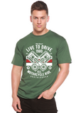 Live To Ride 1980 Men's Bamboo Viscose/Organic Cotton Short Sleeve Graphic T-Shirt