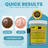 JSP Super Coin Cleaner 16 oz for Copper, Gold, Silver, & Platinum Precious Metals Jewelry Coins Bars