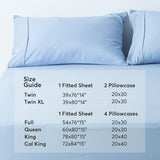 Kasentex Lightweight Sheet Set Twin/Full/Queen/King - Breathable Deep Pocket Bed Sheets with Pillowcases