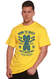 Born To Skate Men's Bamboo Viscose/Organic Cotton Short Sleeve Graphic T-Shirt