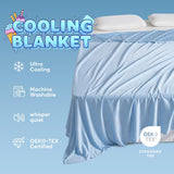 Kasentex Cooling Breathable Blanket - Silky Soft Lightweight Blanket for Hot Sleepers