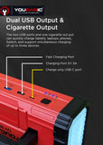YOUCANIC Pro 6000A Jump Starter - Powerful Car Battery Booster, Power Bank, & Smart Safety Features