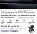 Car Phone Holder With Wireless Magnetic Charger Supports Fast Charging