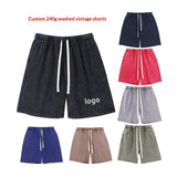 Casual Washed And Distressed Mens Shorts