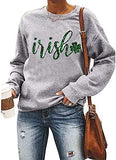 Womens Printed Long Sleeve Pullover Top