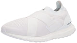 adidas Womens Ultraboost DNA Running Shoe White/White/Acid Orange (Slip-on) 8