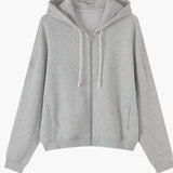 Relaxed Stylish Versatile Zip-up Cardigan Top