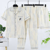 Men's Summer Short-sleeve Pants For Spring And Autumn
