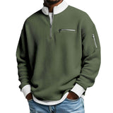 Mens Sports Zip-Up Long-Sleeve Sweatshirt