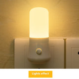 Cross-border Opening Advertising Gift Cartoon Led Small Night Lamp Plug-in Light-controlled Induction Bedroom Bedside Night Corridor Light
