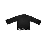 Round-neck Long-sleeve No Smoking Printed Top
