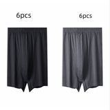 Men's High-waisted Pure Cotton Plus Size Loose Deep-crotch Cotton Breathable Boxer Shorts