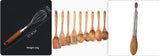 Stainless Steel Wooden-handled Manual Kitchen Mixeregg Beater Gadget