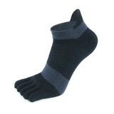 Ear-lifting five-finger socks-Orange-Size L-Cotton-1 pair