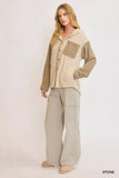 Umgee Washed French Terry Shacket