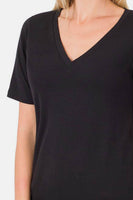 Zenana V-Neck Short Sleeve T-Shirt